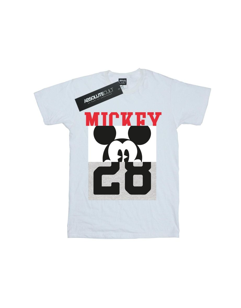Disney Mens Mickey Mouse Notorious Split T-Shirt - White - 1