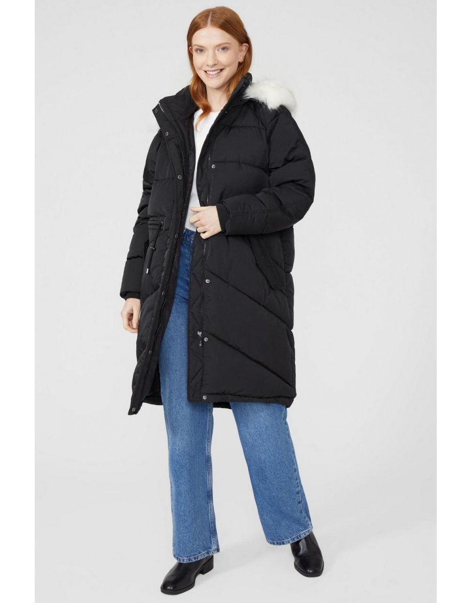 Debenhams long padded coat best sale