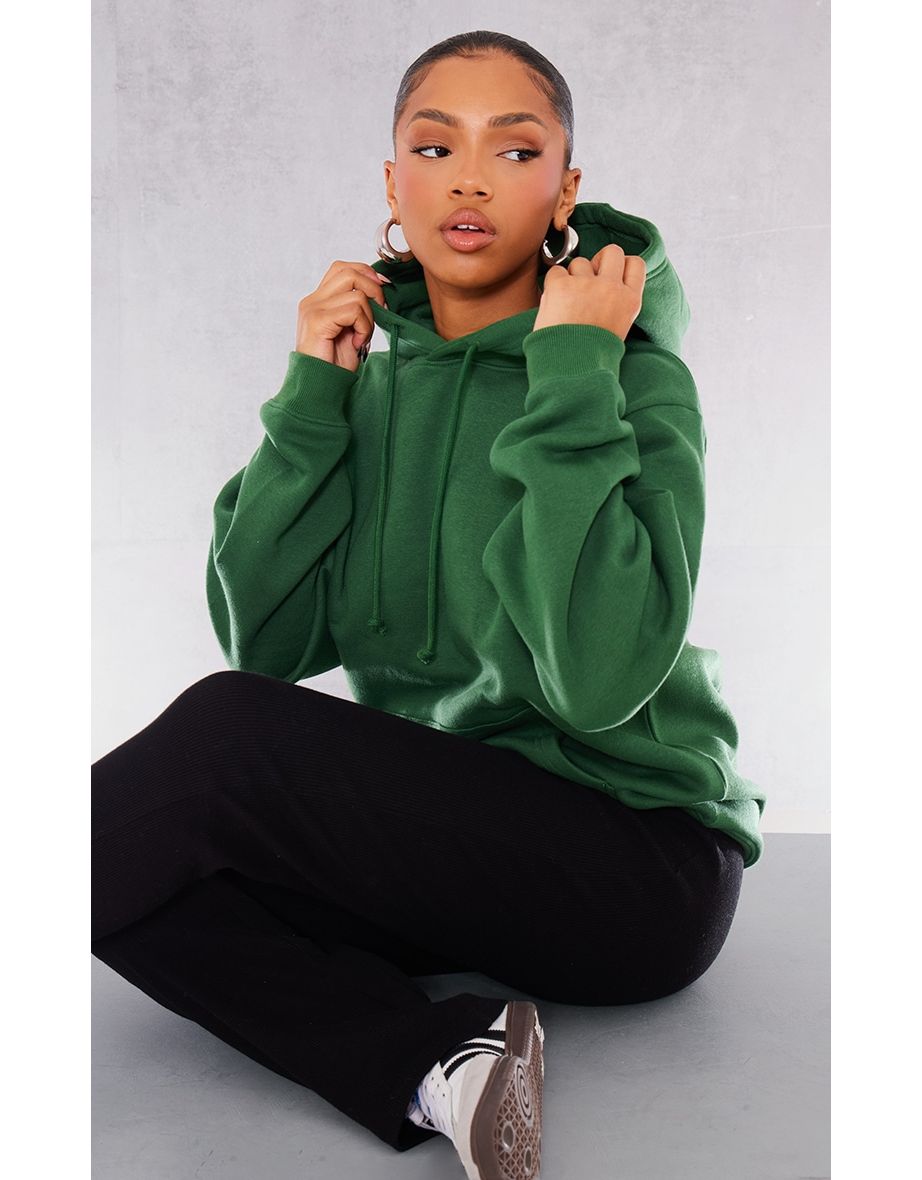 Forest Green Oversized Fit Sweat Hoodie