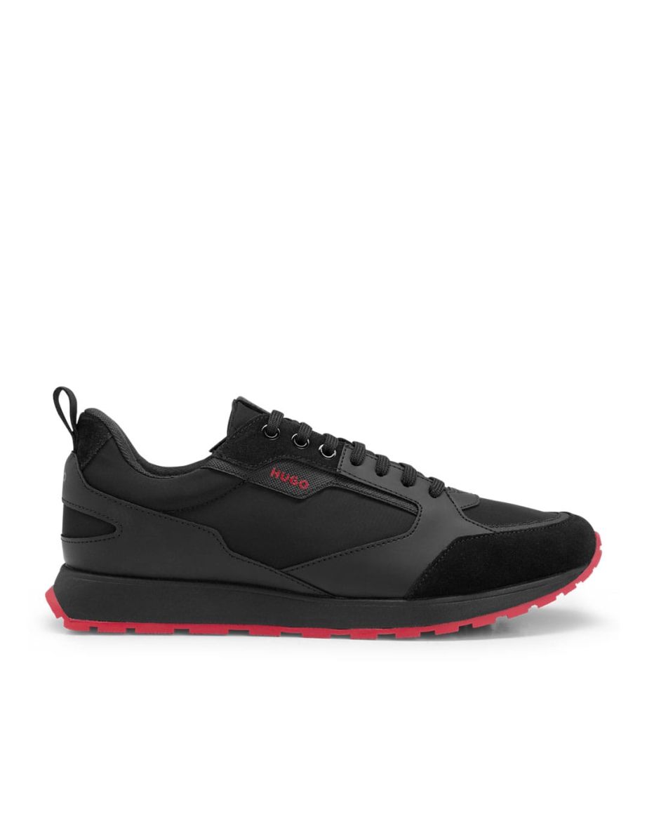 Men's Hugo Icelin Running Trainers in Black