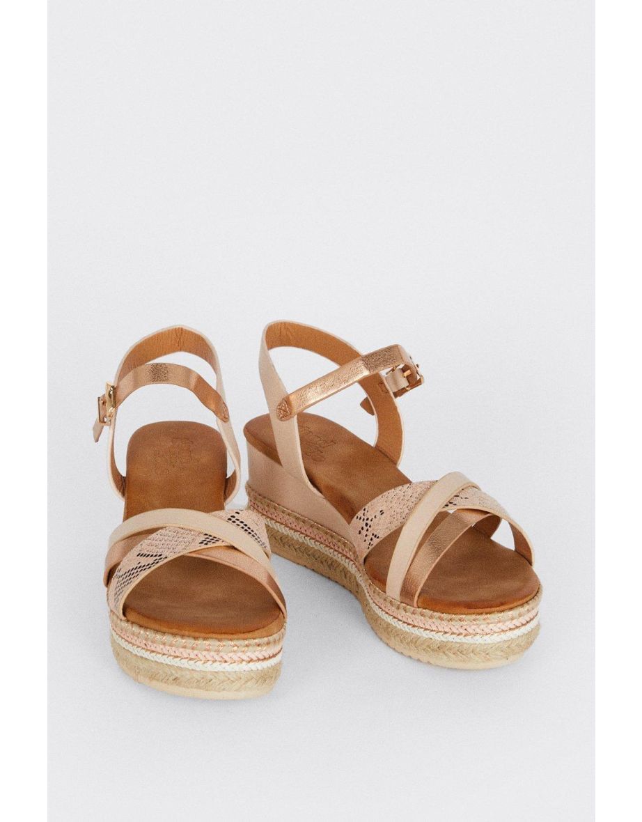 Good For The Sole: Wide Fit Amber Wedge Sandals - 2