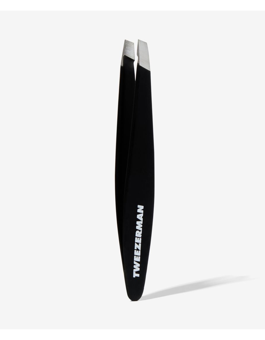 Mini Slant Tweezer Black Leopard