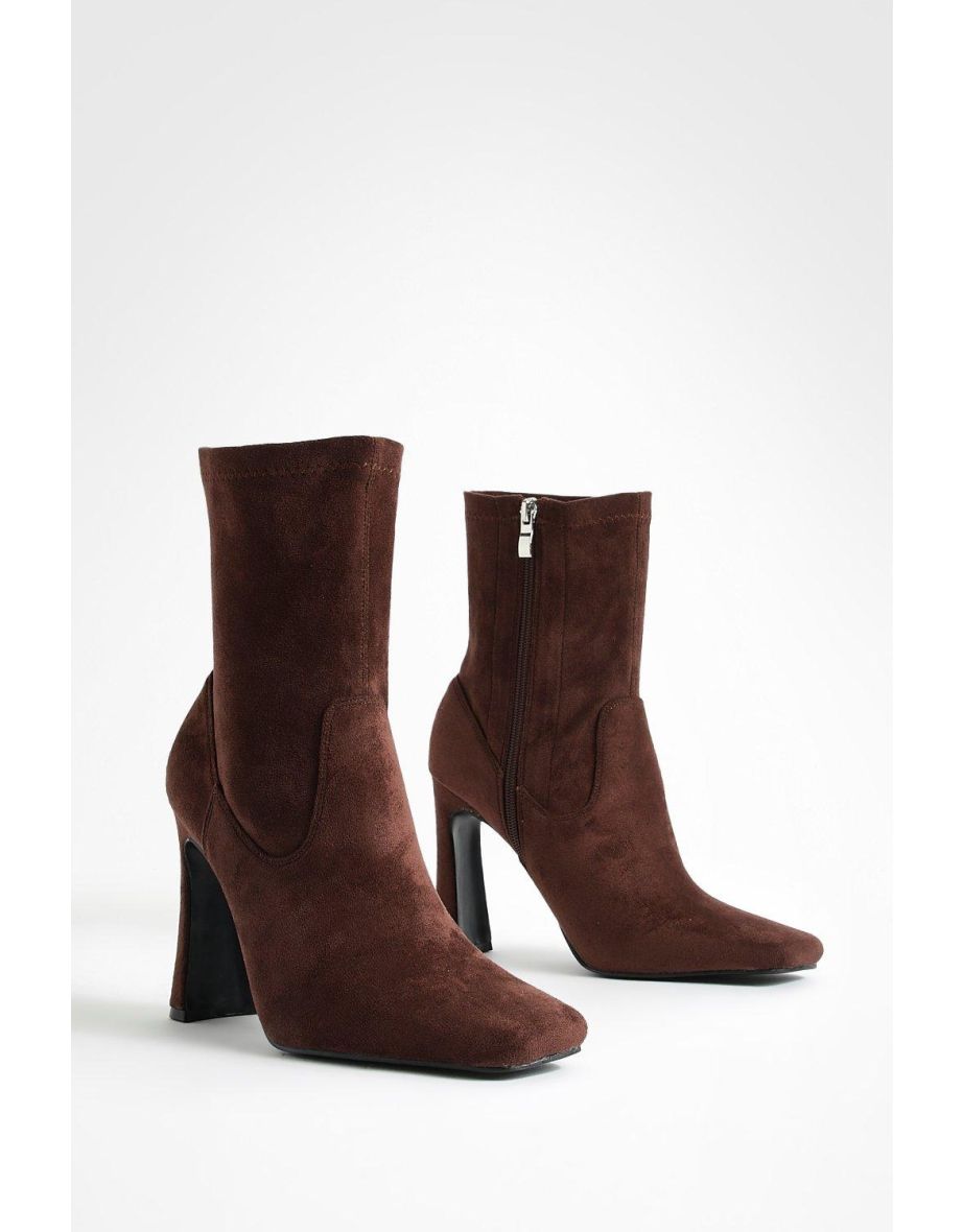 Flared heel sock on sale boots