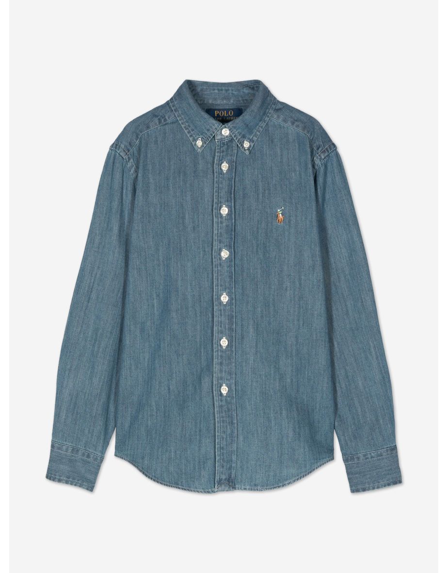 Ralph Lauren Boys Chambray Shirt in Blue