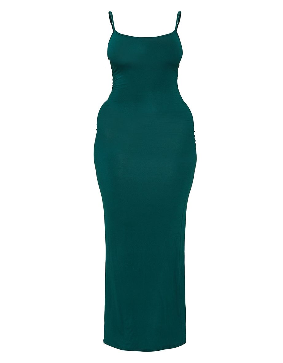 Shape Bright Green Jersey Strappy Maxi Dress - 4