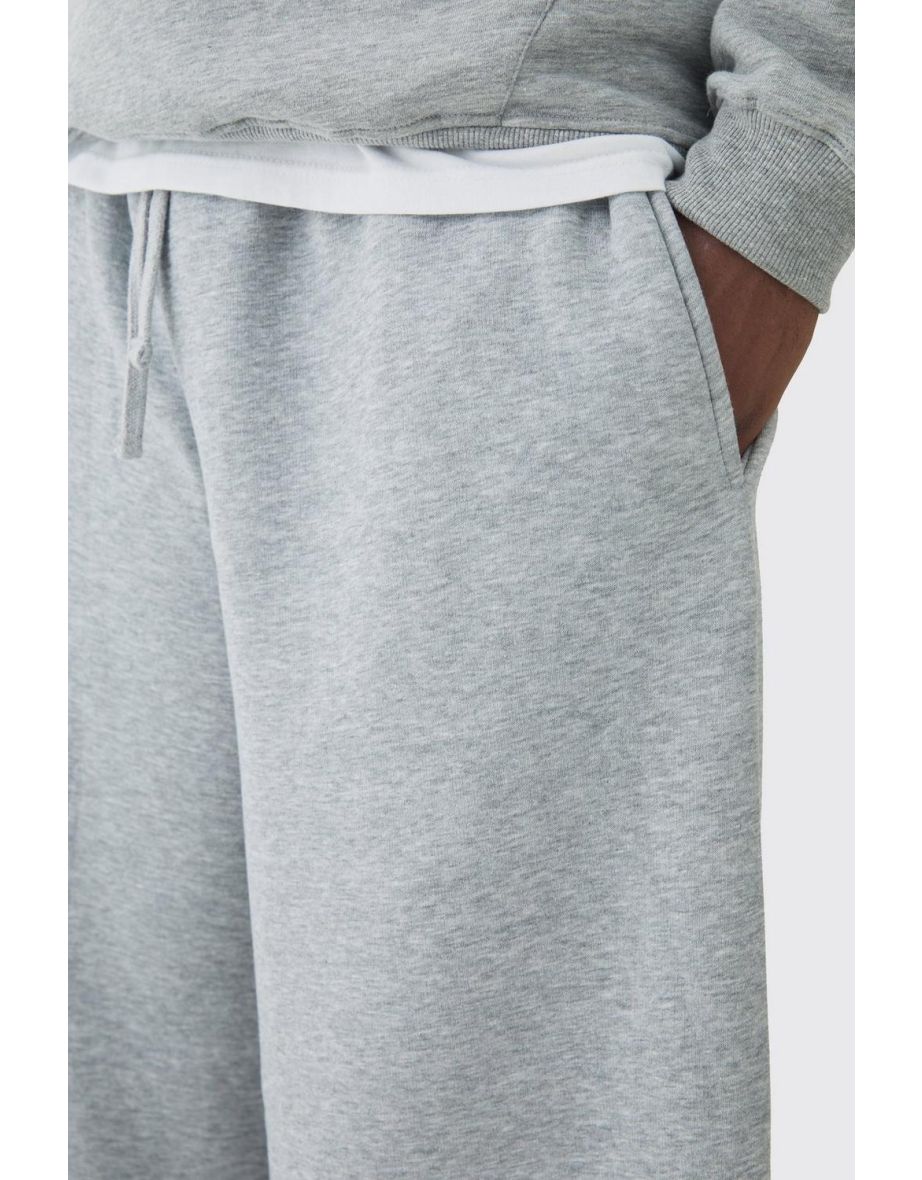 Plus Basic Extreme Wide Leg Jogger - 2