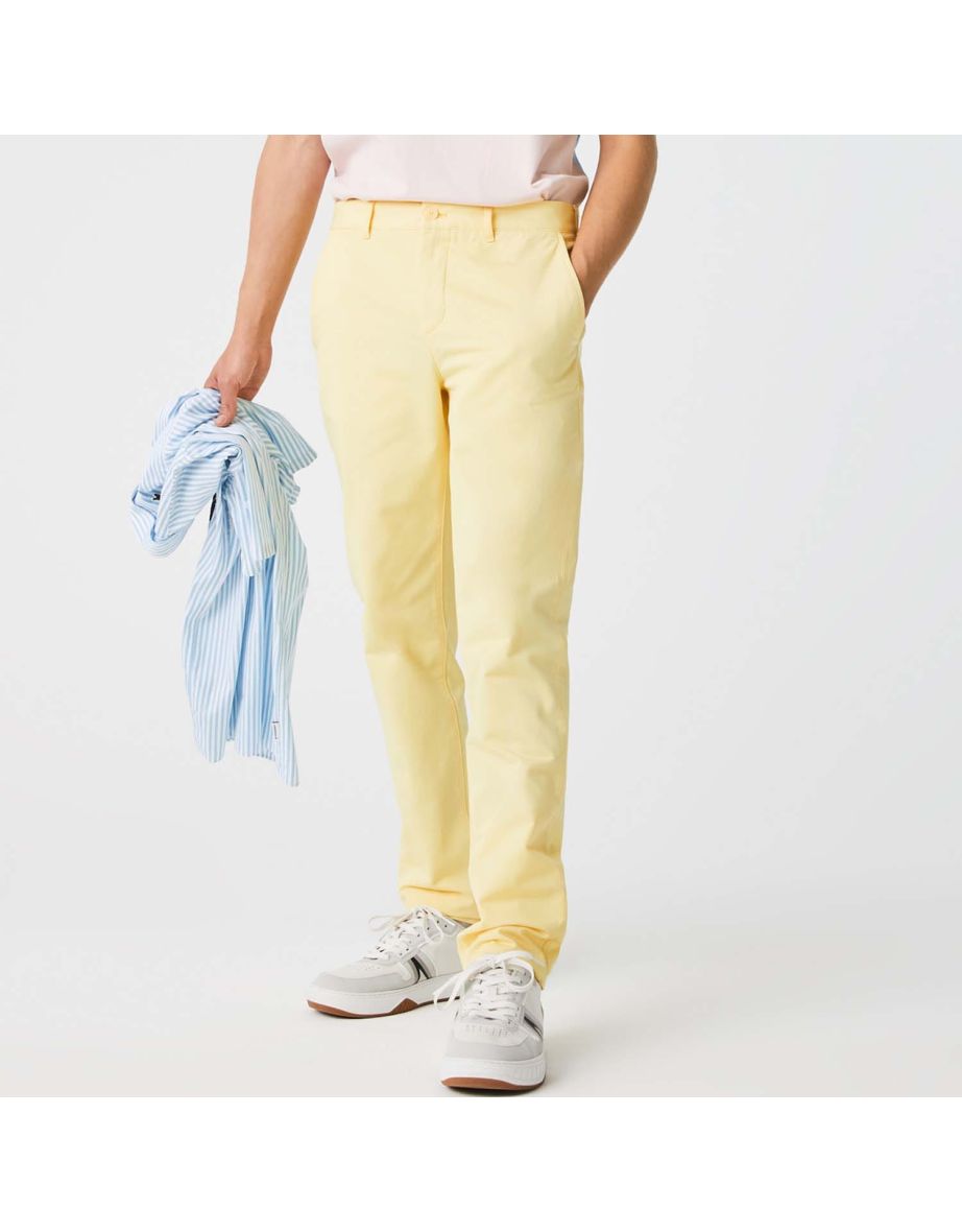 Men's Lacoste Classic Chinos in Yellow