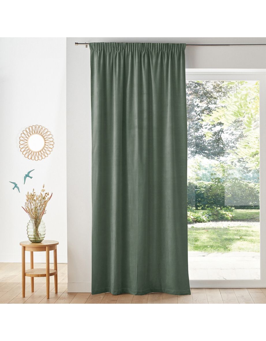 Velvet Gathered Braid Velvet Curtain