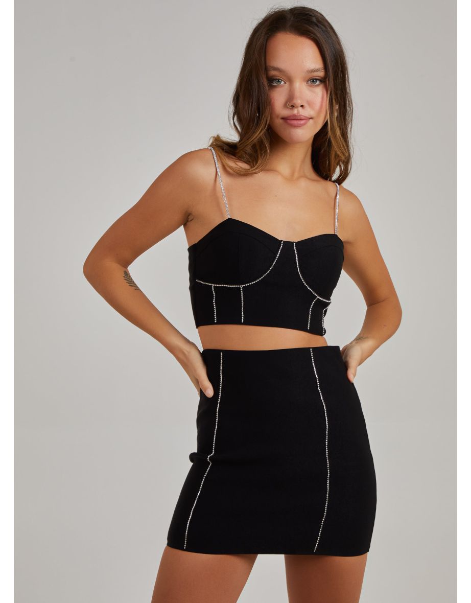 Embellished Corset Bralette