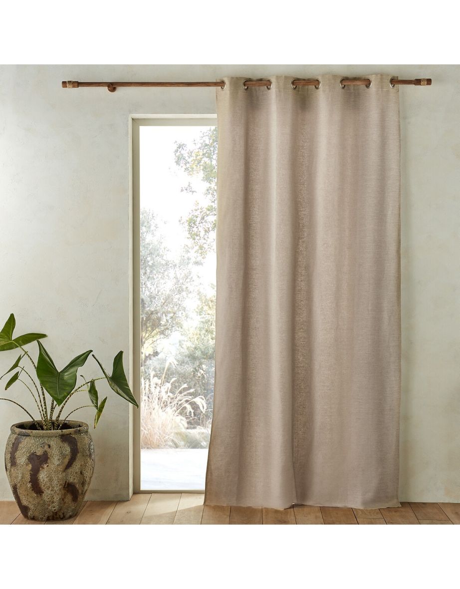 Colin Linen Curtain with Cotton Lining