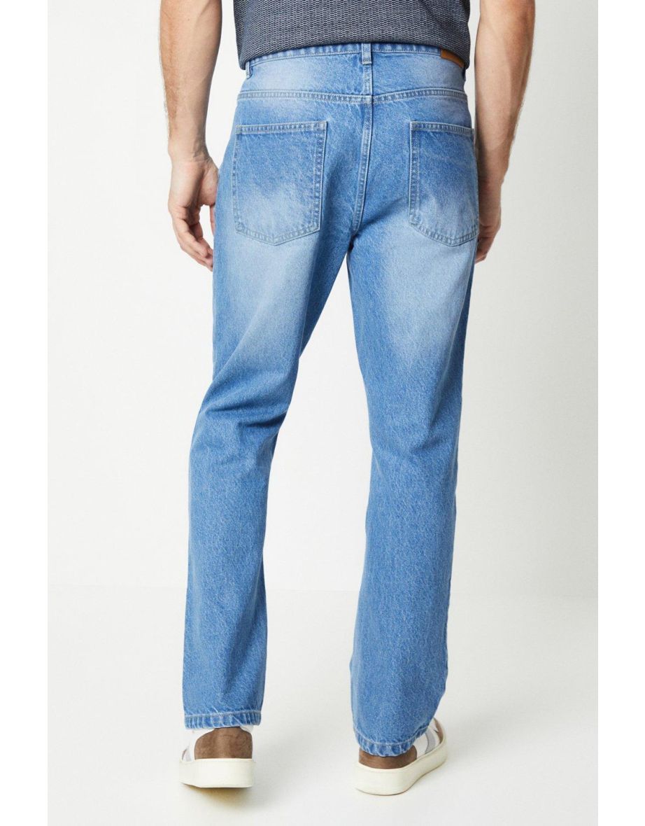 Stone Wash Bootcut Jeans - 2
