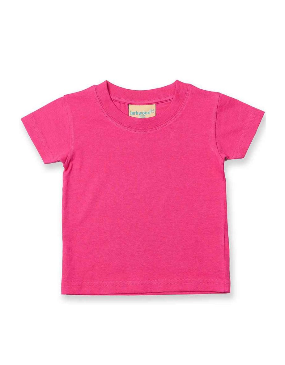 Larkwood Baby Plain T-Shirt - Fuchsia