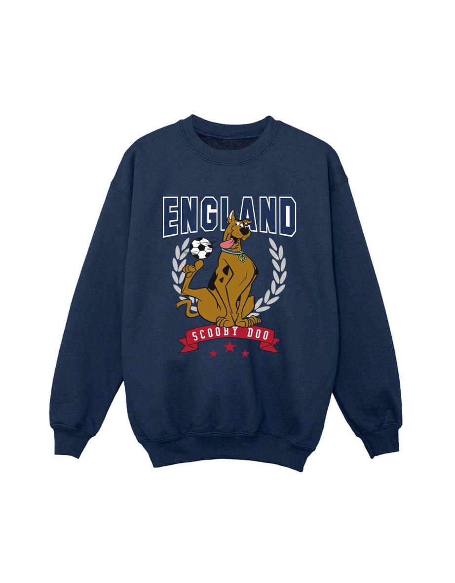 Scooby Doo Boys England Football Sweatshirt - Navy Blue