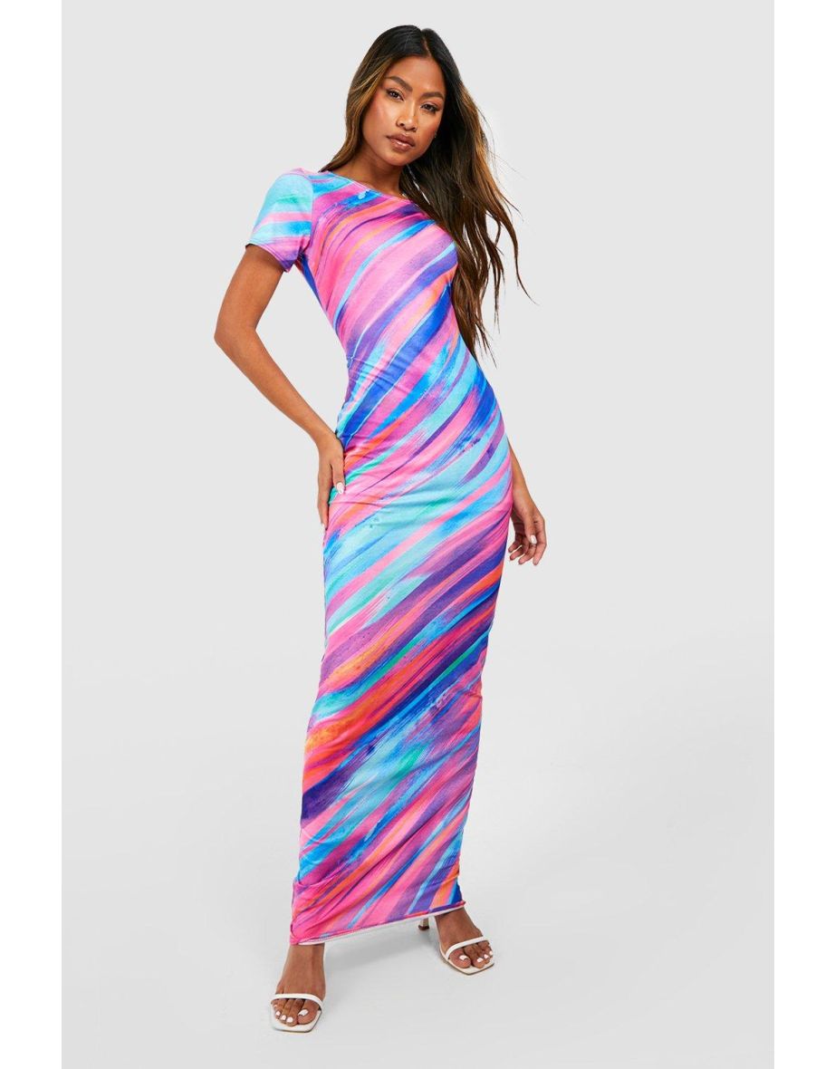 Capped sleeve maxi dress best sale