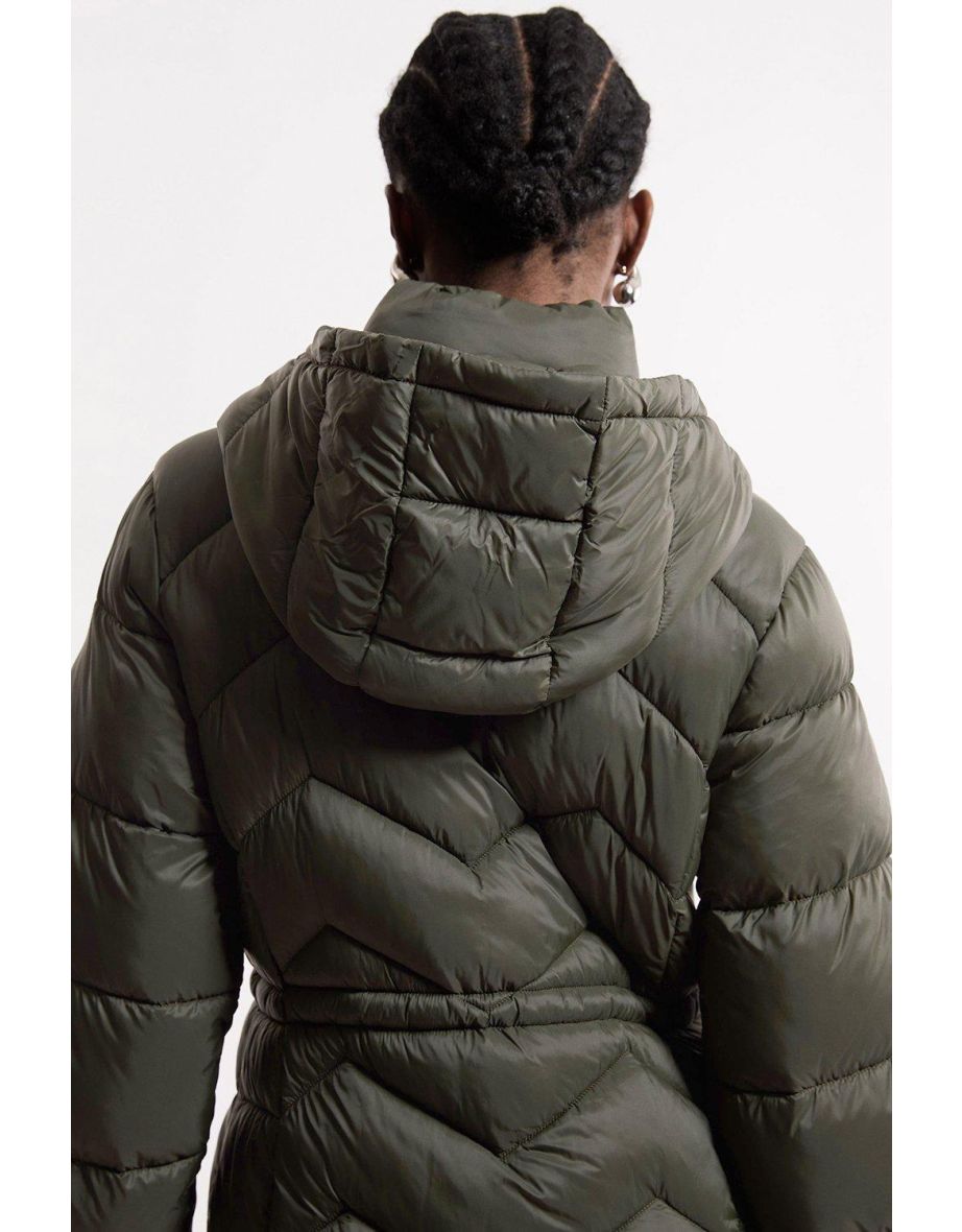 Petite Lightweight Knee Length Packable Coat - 2