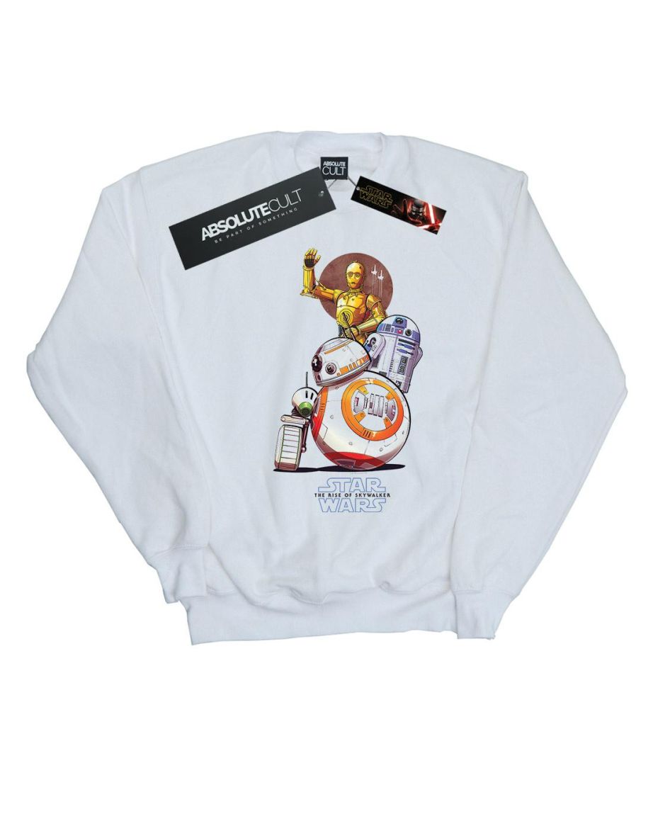 Star Wars: The Rise of Skywalker Boys Star Wars The Rise Of Skywalker Droids Illustration Sweatshirt - White