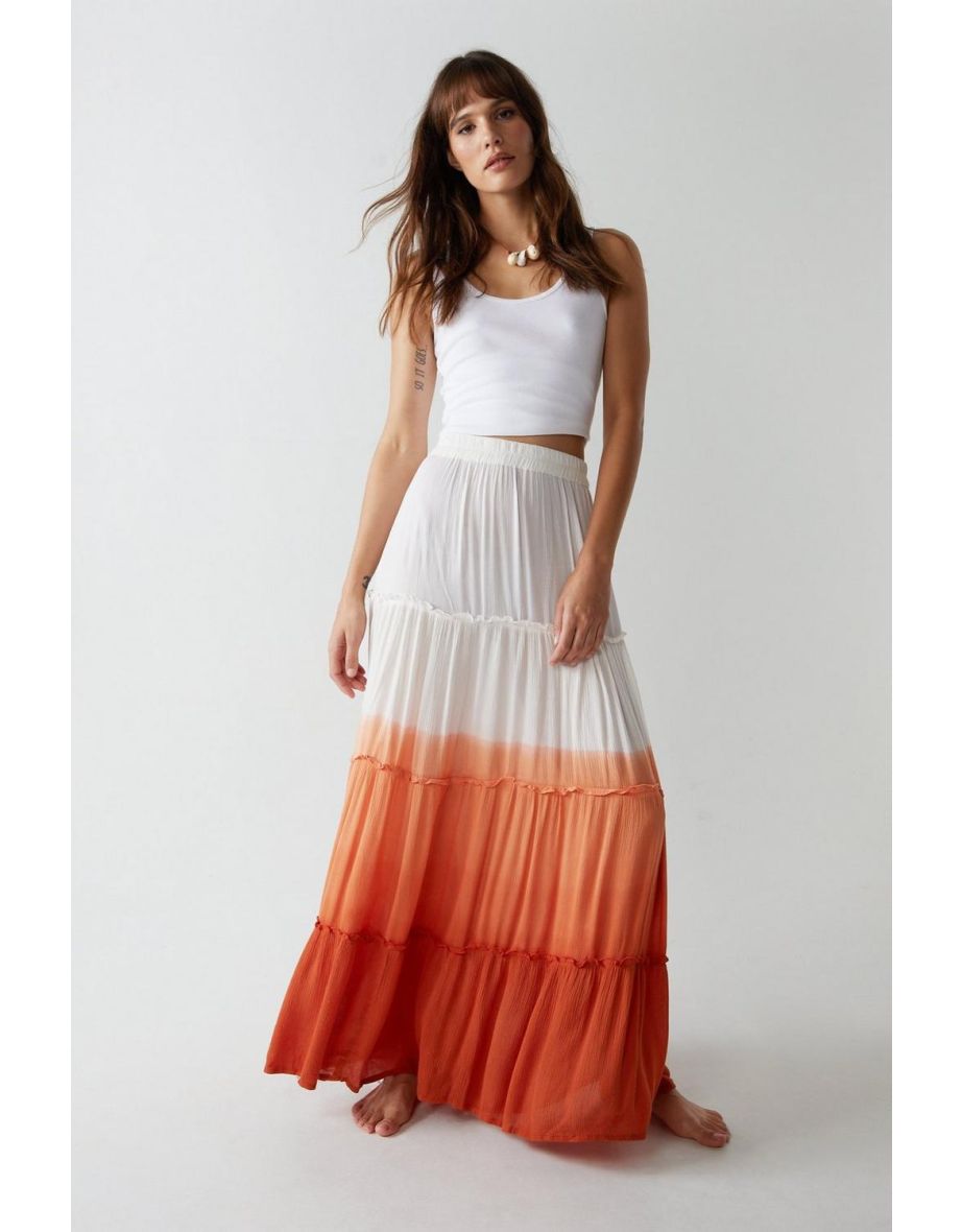 Ombre maxi outlet skirt