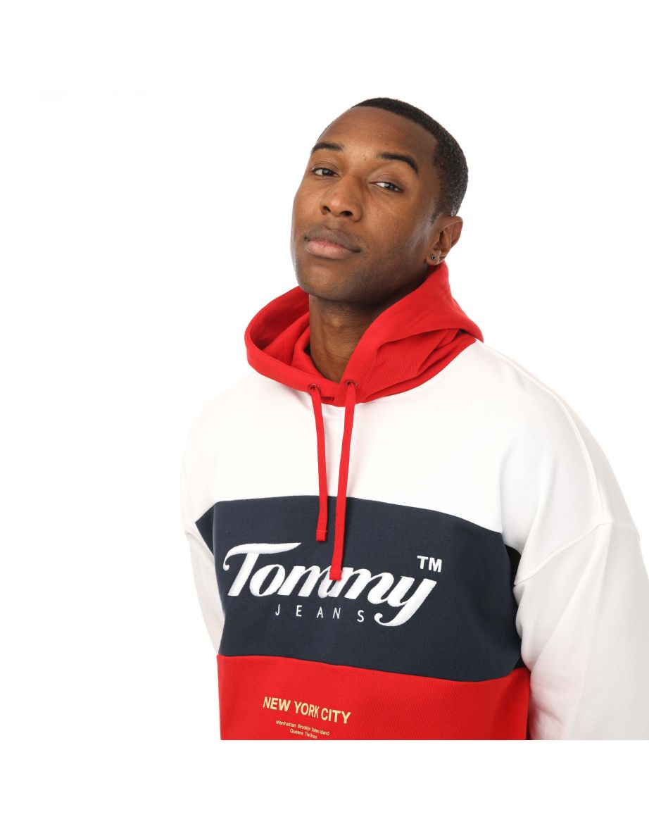 Men's Tommy Hilfiger TJM Archive Hoodie in Red - 3