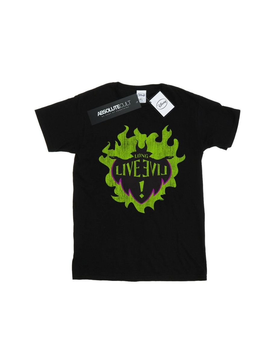 Disney Mens The Descendants Maleficent Long Live T-Shirt - Black - 1