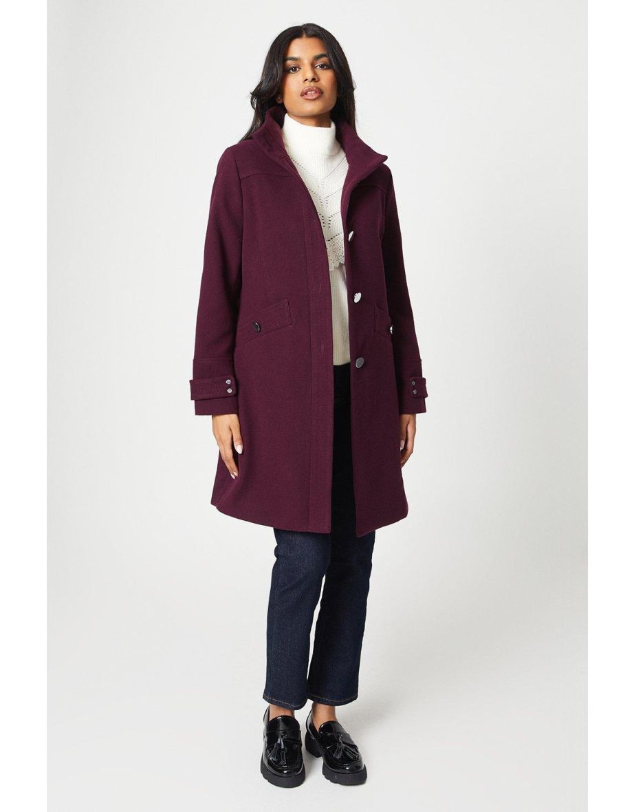 Wallis purple coat sale