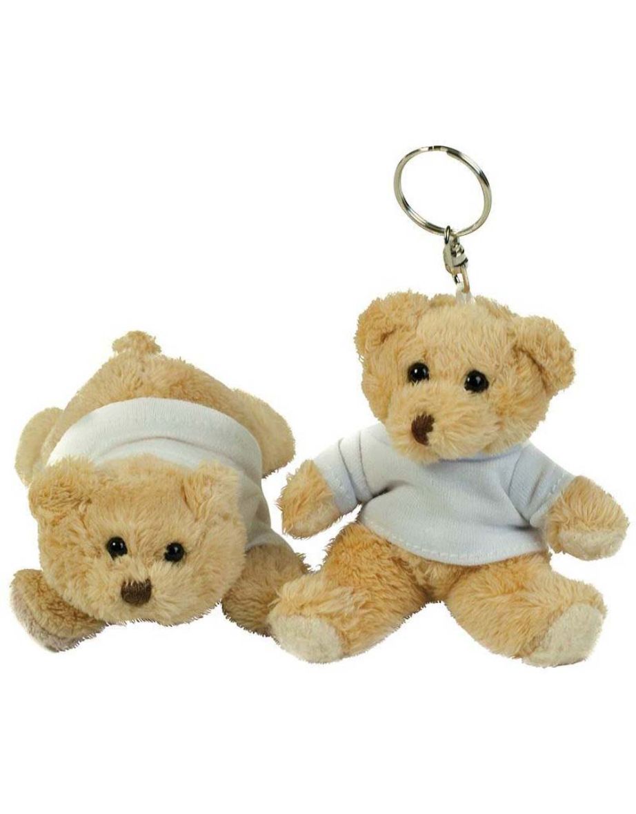Mumbles Binx Teddy Bear Fridge Magnet / Key Ring - Key Ring (Light Brown) - 1