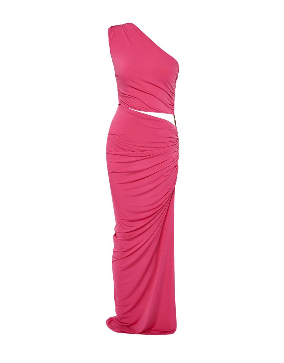 Limited Edition Fuchsia Fitted Evening Dress with Accessories - 7