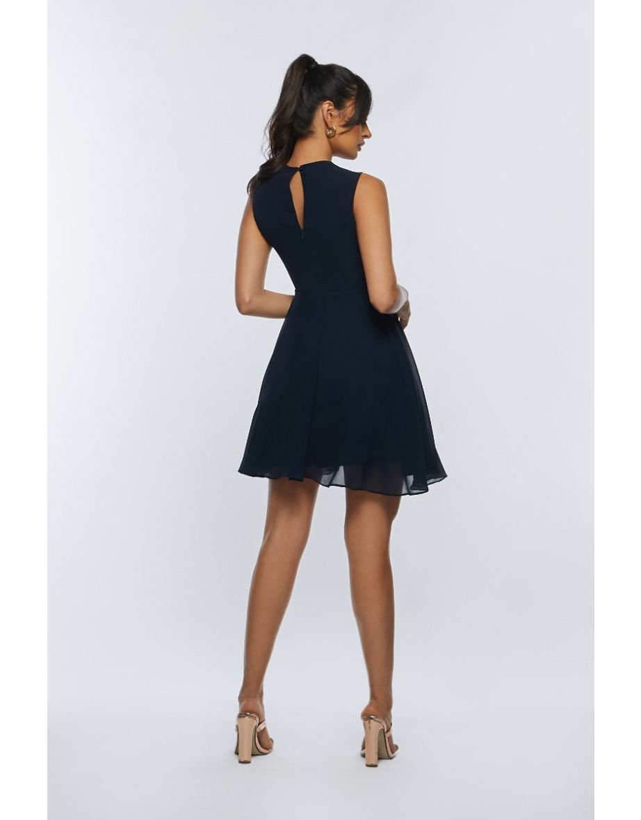 TFNC Yuna Navy Mini Dress - 2