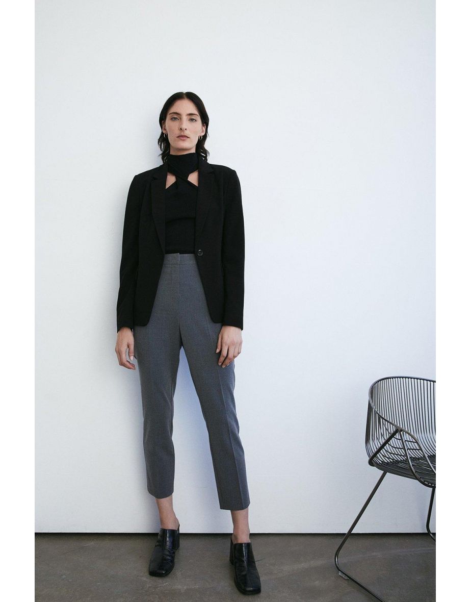 Essential Elastic Back Ankle Grazer Trouser