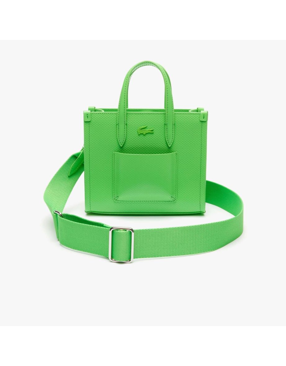 Accessories Lacoste Mini Chantaco Leather Tote Bag in Green