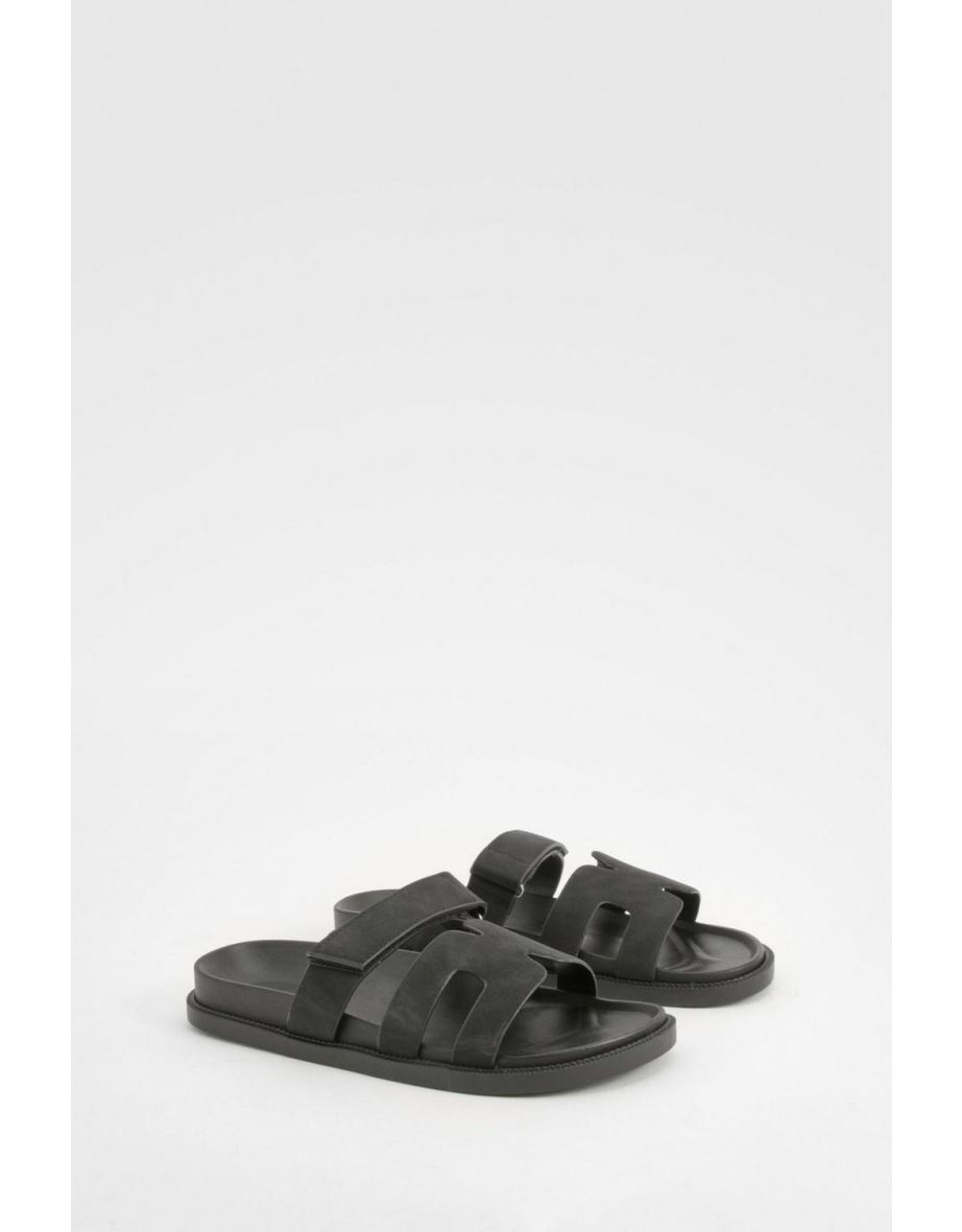 Cut Out Detail Sliders - black