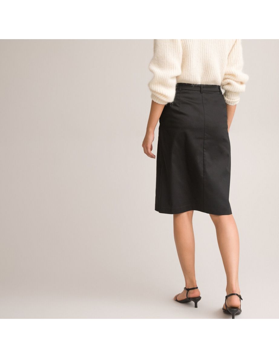 Cotton Knee-Length Skirt - 4