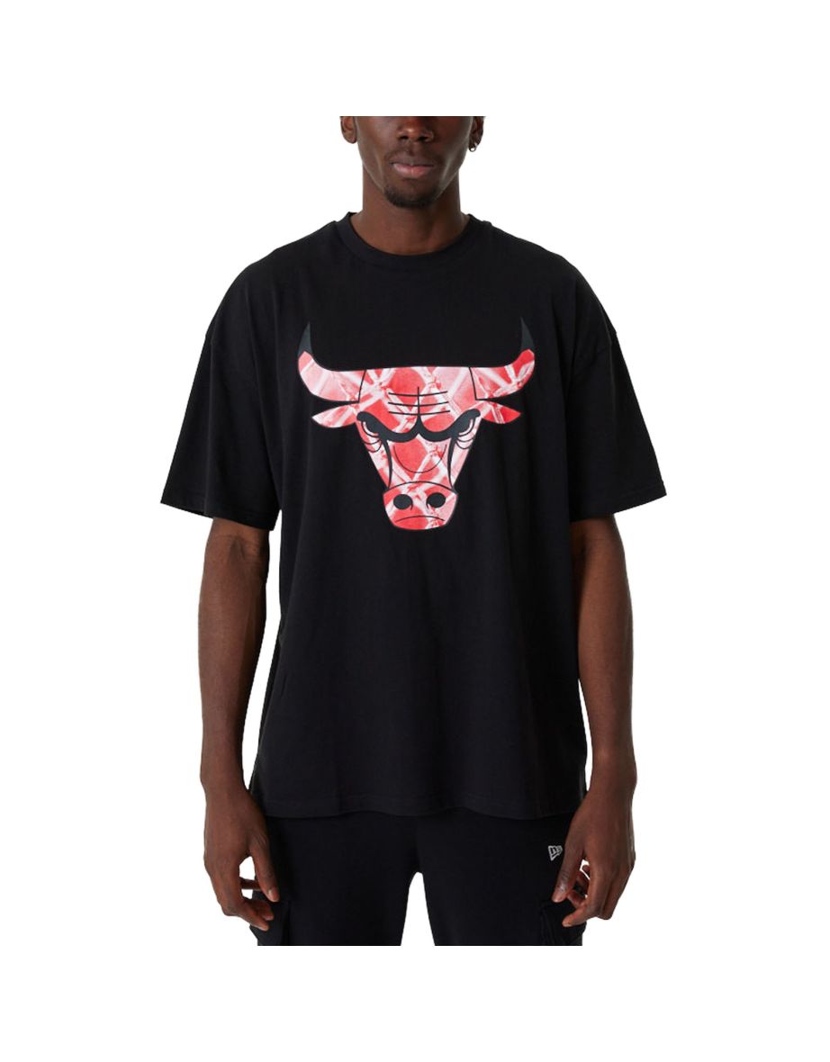 Chicago Bulls Black Infill Oversized T-Shirt