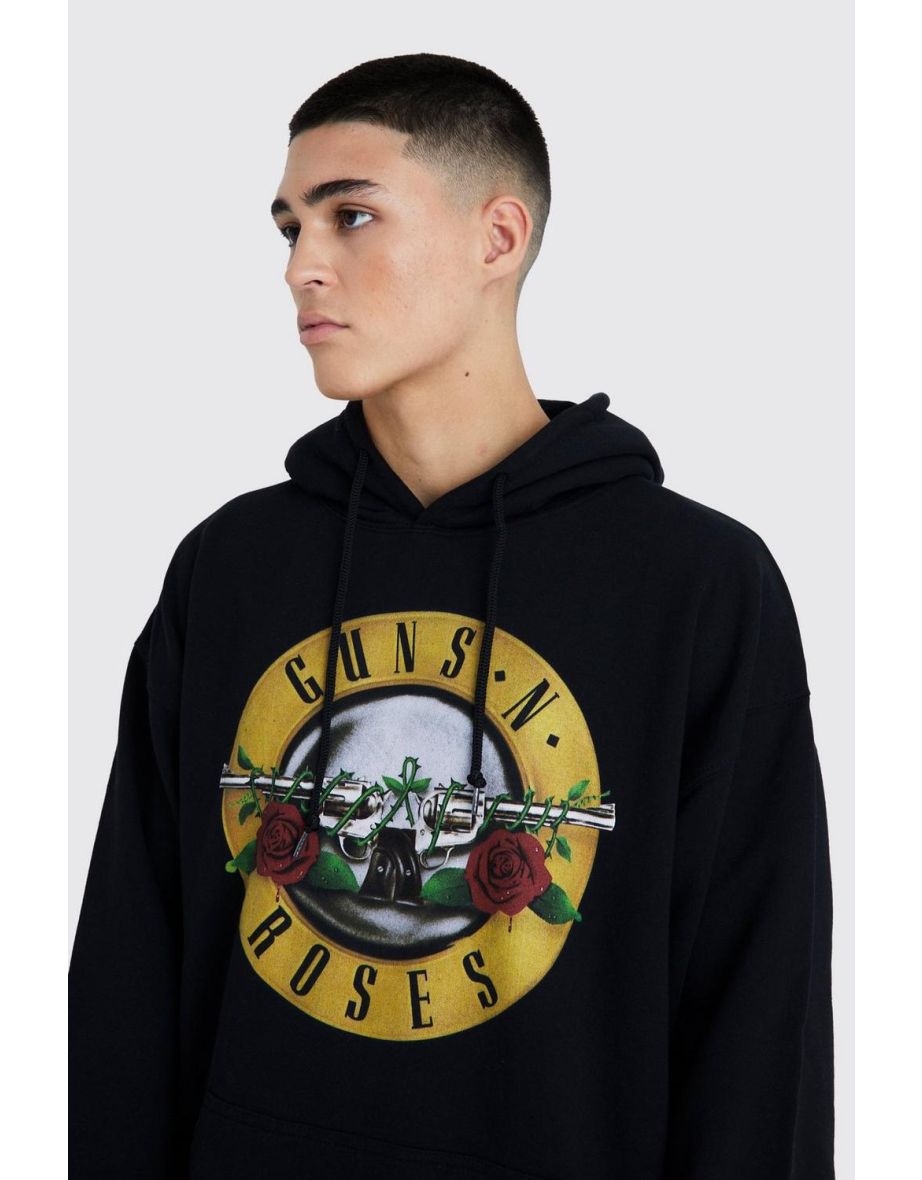 Oversized Guns N Roses License Hoodie - black - 2