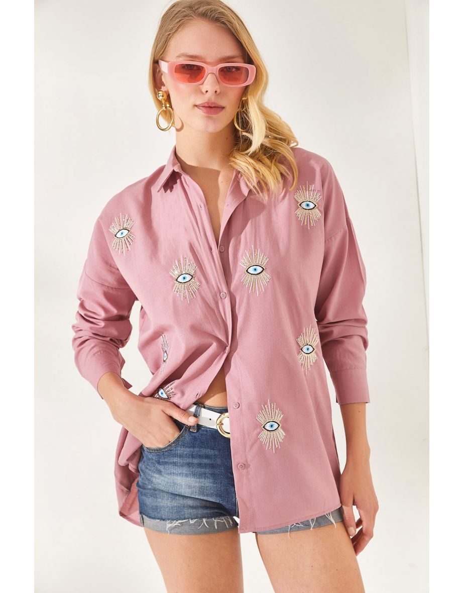 Shirt - Pink - Oversize - 4