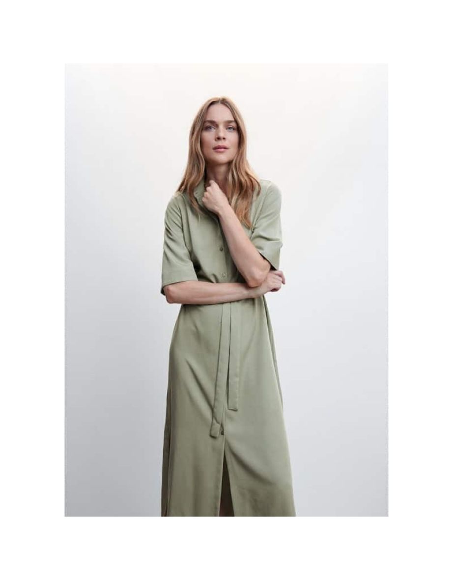 Mango khaki outlet dress