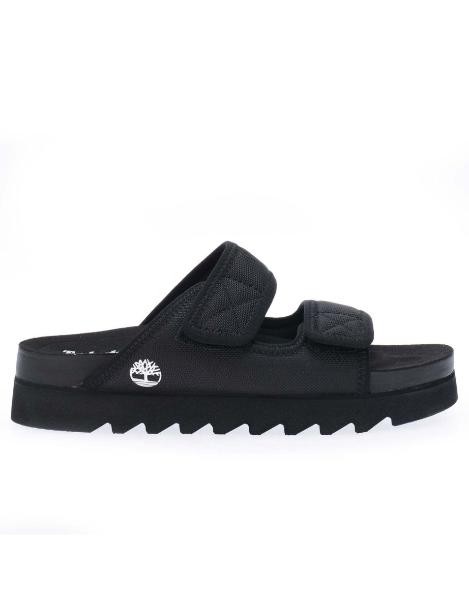Women's Timberland Santa Monica Sunrise Slide Sandals in Black