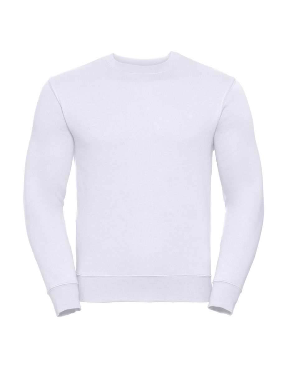 Russell Mens Authentic Sweatshirt (Slimmer Cut) - White
