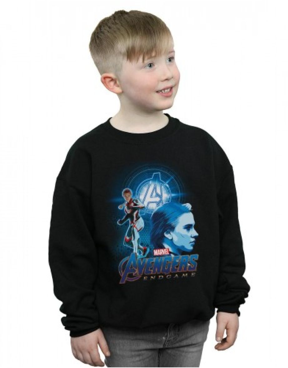 Shop Marvel Boys Avengers Endgame Black Widow Team Suit Sweatshirt Black Online in Qatar VogaCloset