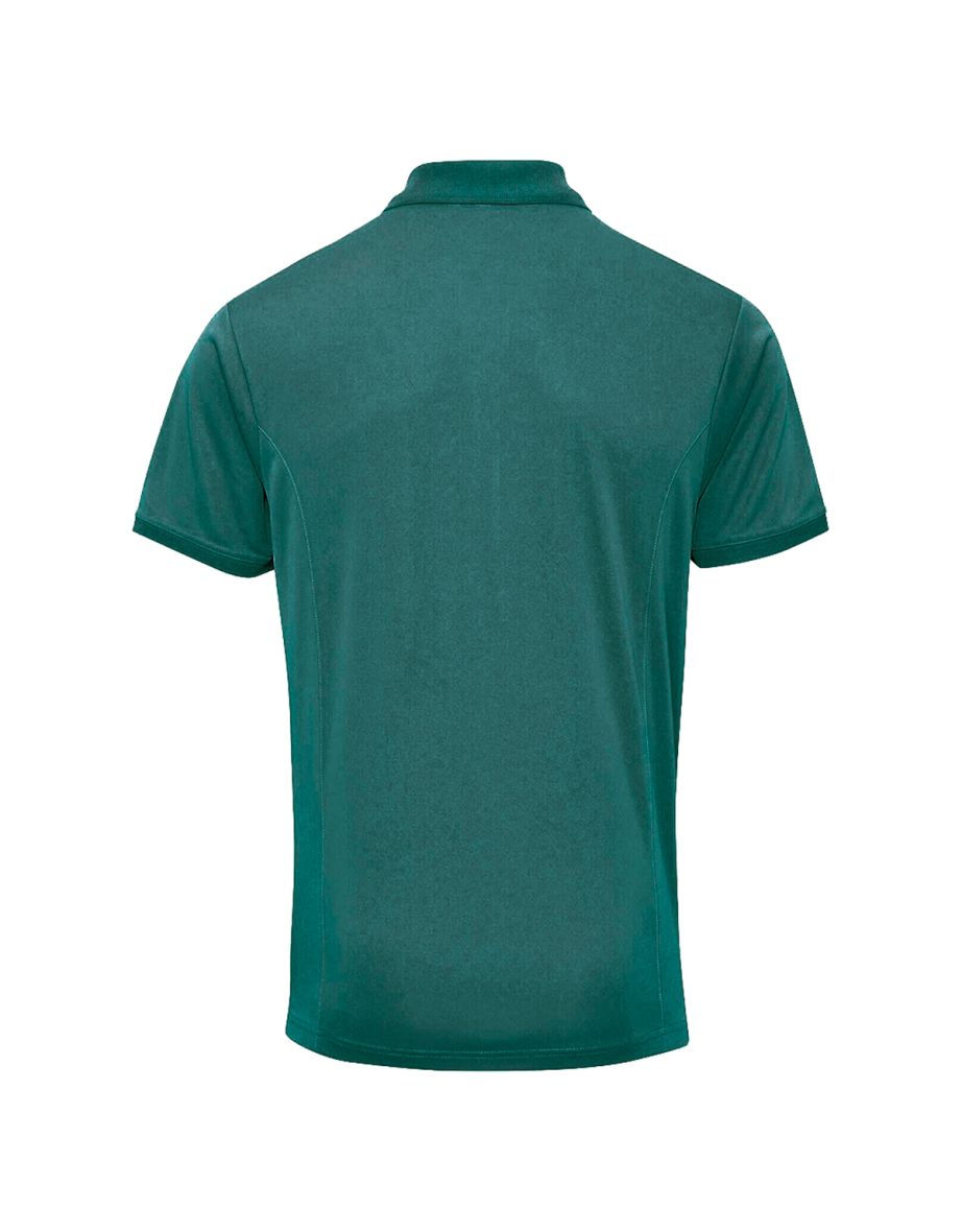 Premier Mens Coolchecker Pique Short Sleeve Polo T-Shirt - Bottle - 1