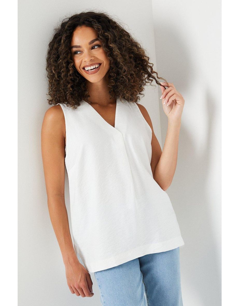Inverted Pleat V Neck Vest - 3