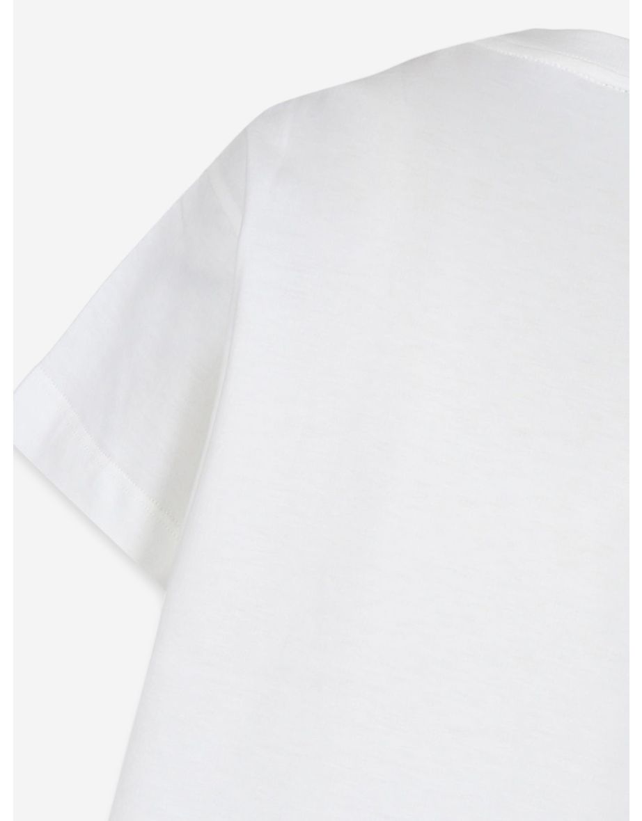 Fendi Boys Bear Logo T-Shirt in White - 3