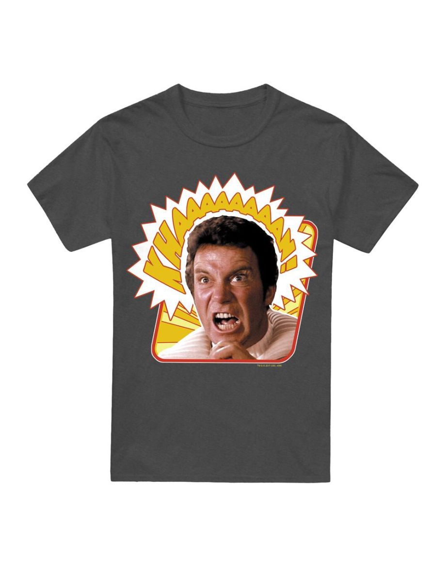 Star Trek Unisex Adult Khaaaaaan T-Shirt - Charcoal