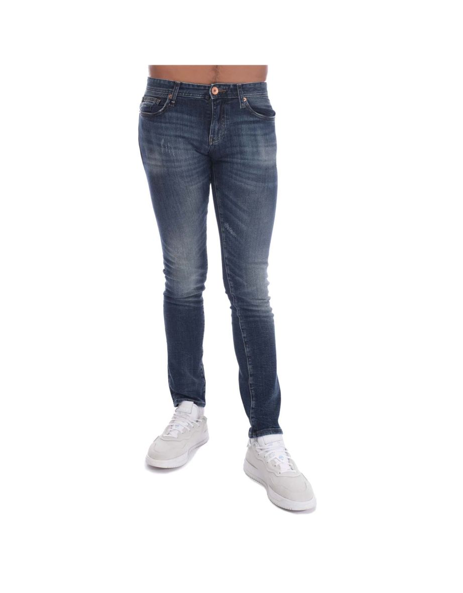 Men's Armani Exchange J14 Skinny-Fit Jeans in Purple