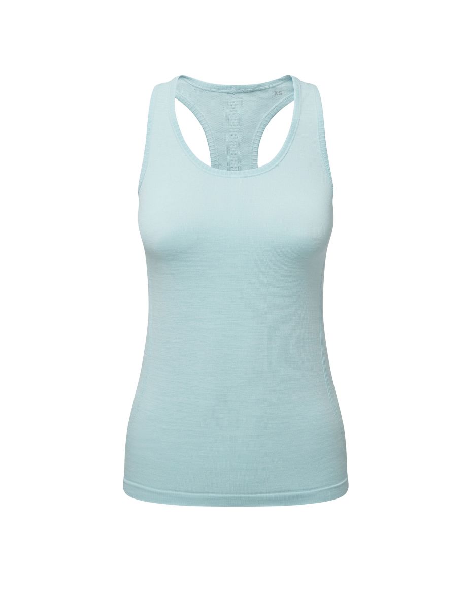 TriDri Womens/Ladies Multi Sport Melange Seamless 3D Vest - Sky Blue