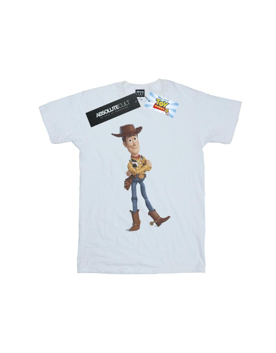 Disney Boys Toy Story 4 Sherrif Woody T-Shirt - White - 1