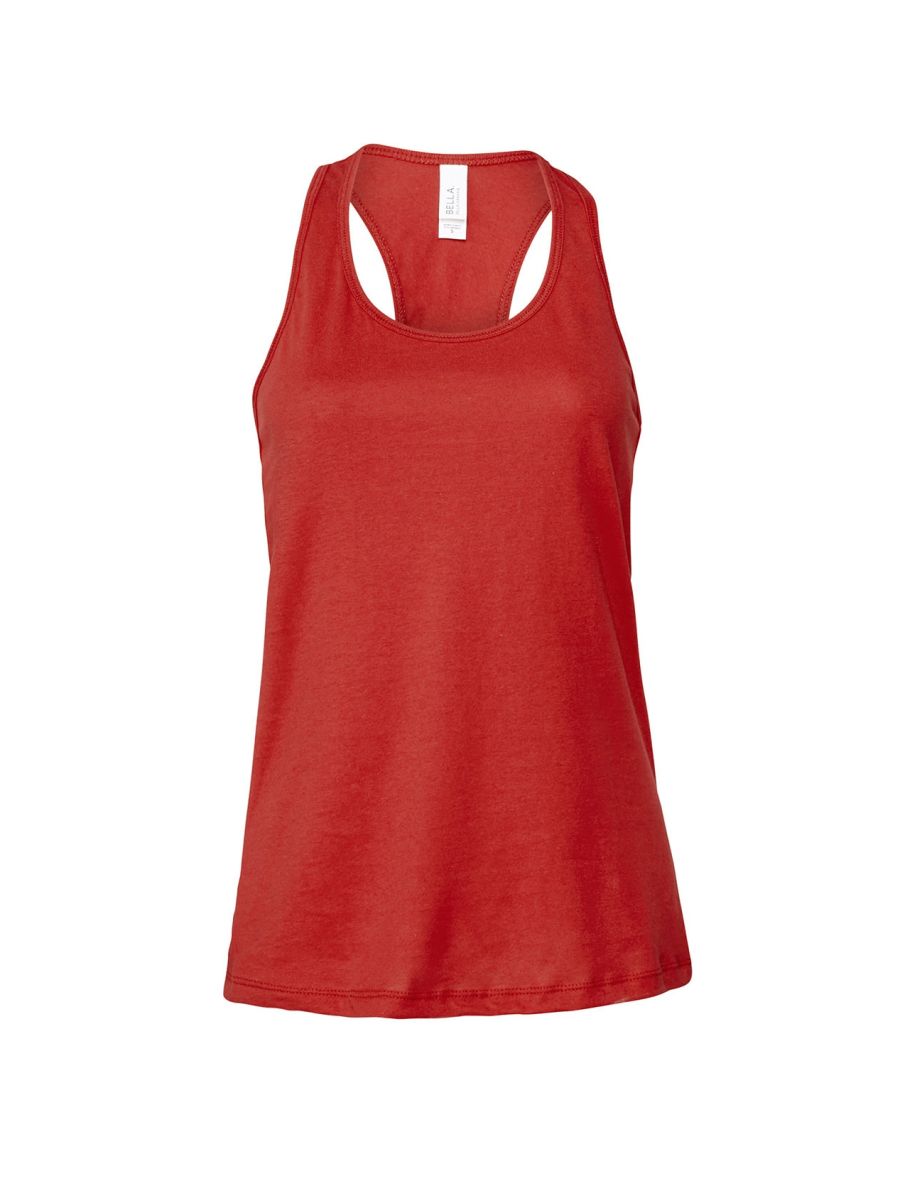 Bella + Canvas Womens/Ladies Jersey Racerback Tank Top - Red