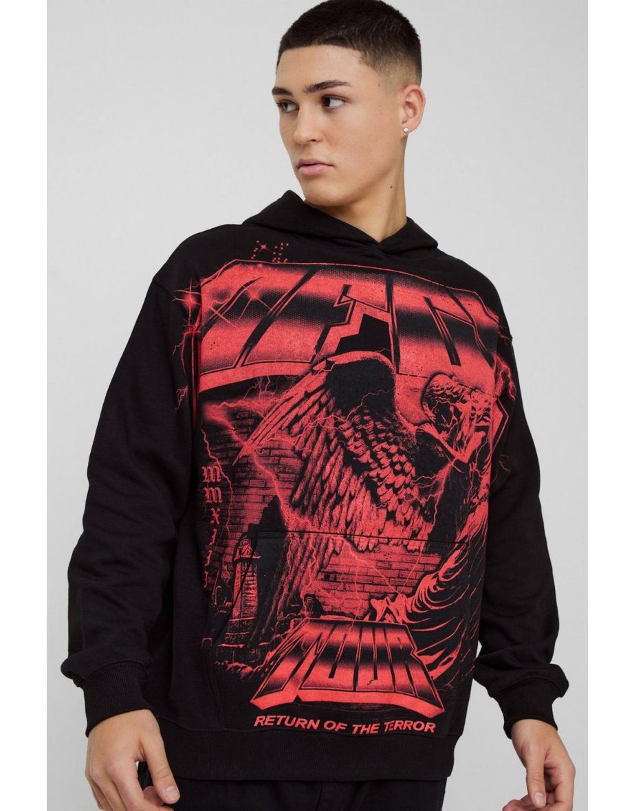 Oversized Large Scale Gothic Renaissance OFCL Graphic Hoodie