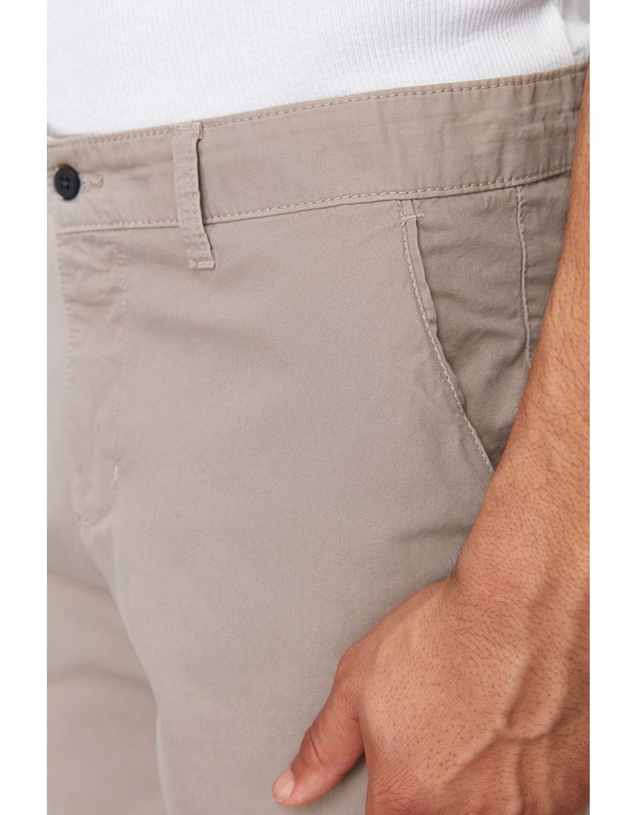Stone Color Regular Double Paca Shorts - 6