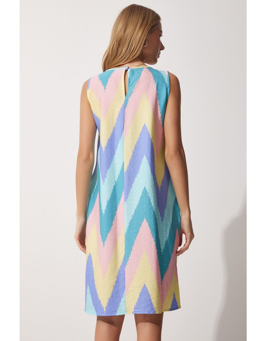 Patterned Summer Dress - 3