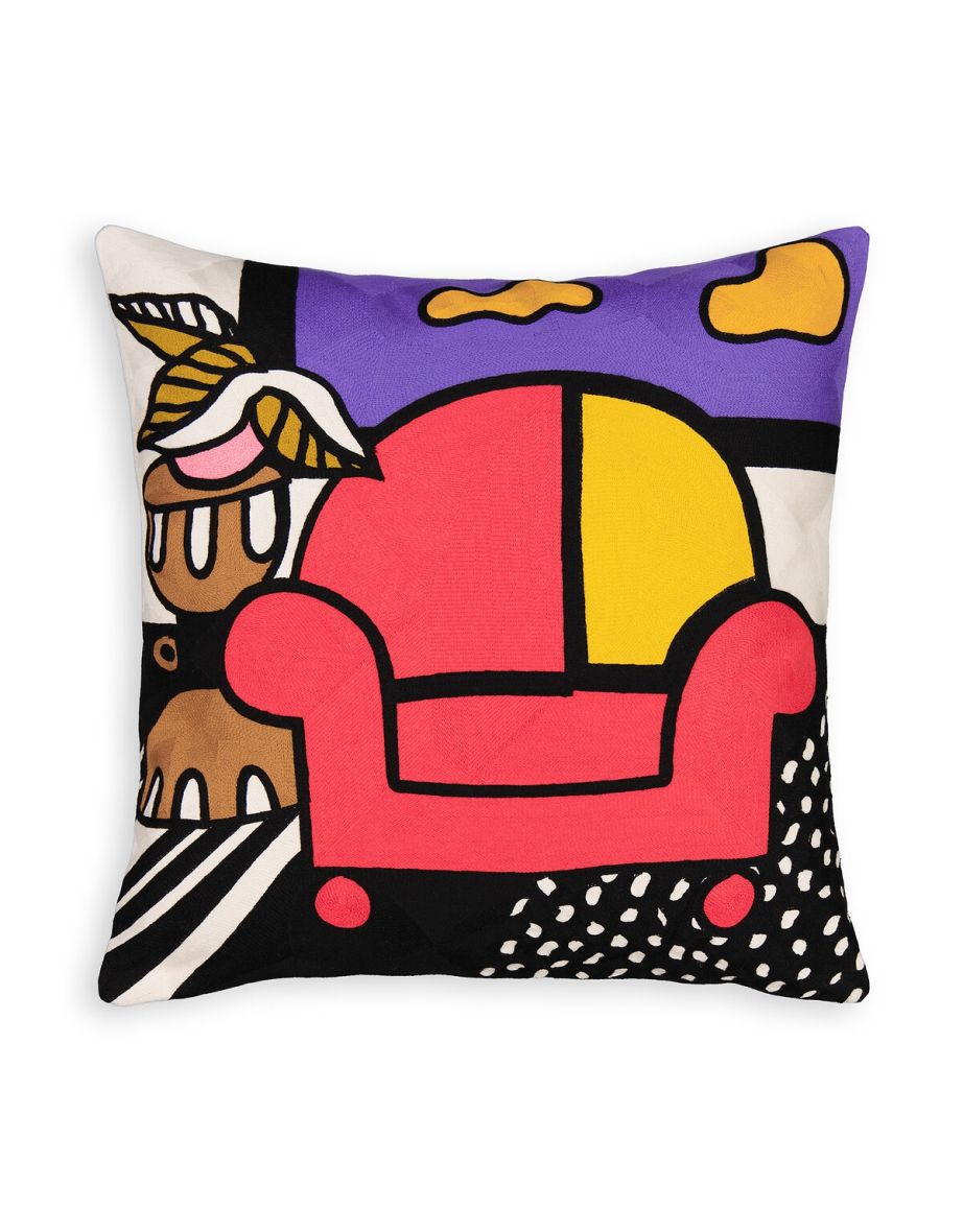 Super Club Graphic 50 x 50cm 100% Cotton Cushion Cover
